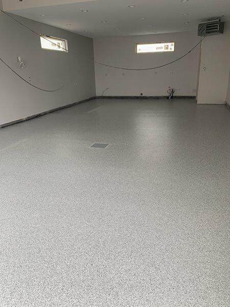 Epoxy Flooring project by Concrete Ideas Florida: Epoxy floor coating applied to a commercial or residential concrete surface.