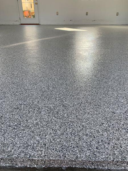 Epoxy Flooring project by Concrete Ideas Florida: Epoxy floor coating applied to a commercial or residential concrete surface.