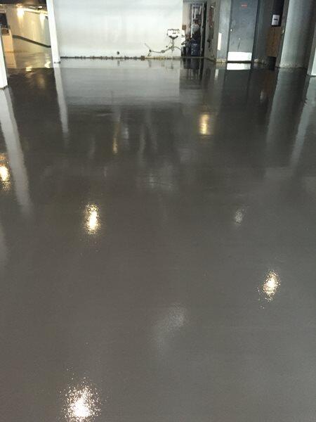 Epoxy Flooring project by Concrete Ideas Florida: Epoxy floor coating applied to a commercial or residential concrete surface.