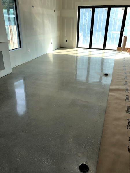 Polished Concrete project by Concrete Ideas Florida: Commercial polished concrete with broad floor coverage and even finish.