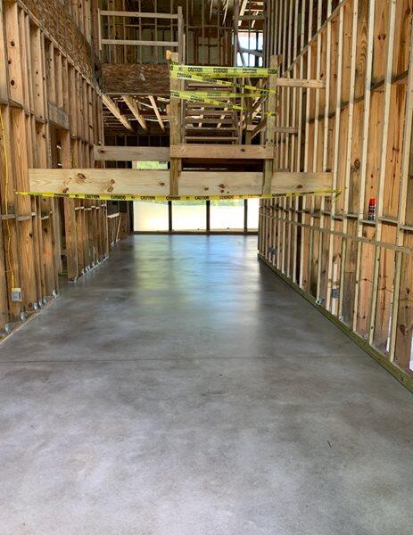 Sealed Concrete project by Concrete Ideas Florida: Sealed concrete with glossy finish in a service or industrial space.