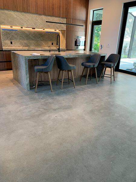 Sealed Concrete project by Concrete Ideas Florida: Sealed concrete with glossy finish in a service or industrial space.