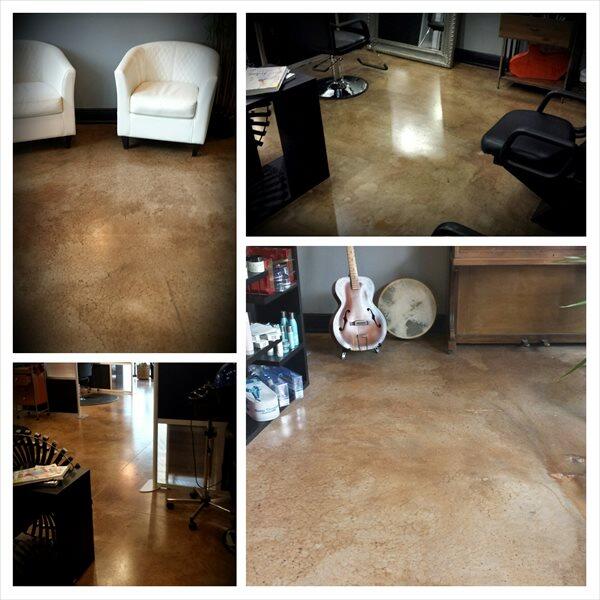 Stained Concrete project by Concrete Ideas Florida: Stained concrete floor with warm color and surface character.